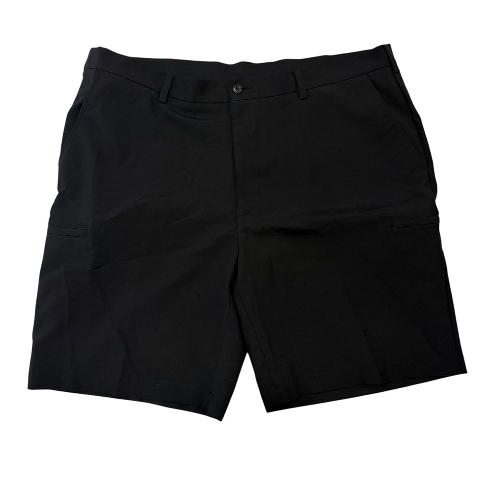 Pro Tour Black Performance Shorts 100% Polyester Flat Front Size 40 Golf Active